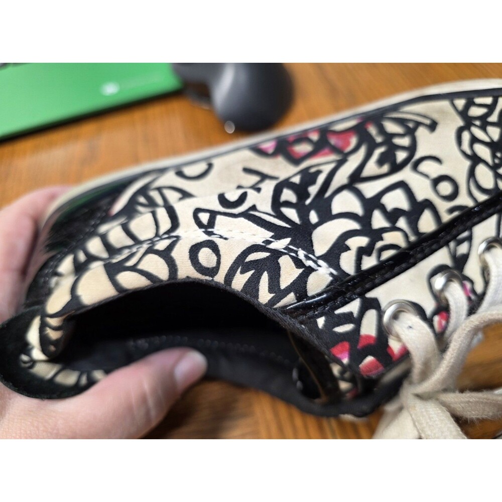 Coach Women's Barrett Poppy Canvas Shoes Sneakers Floral Women's Size 11B - Picture 10 of 16